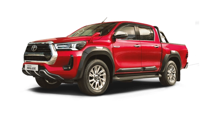 Toyota Hilux Photograph In Red