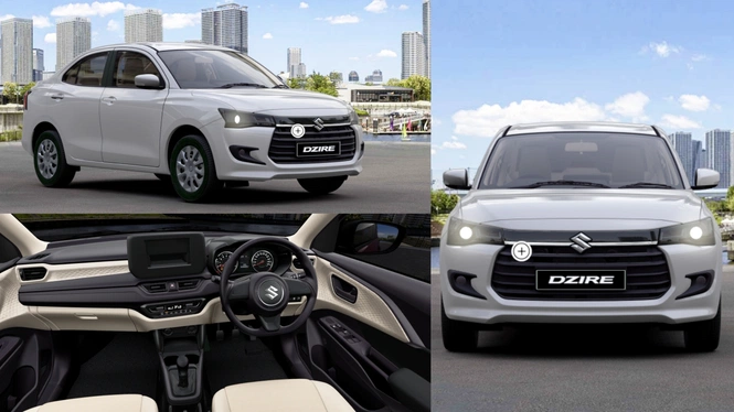 Maruti Suzuki Dzire VXi 2024 Exterior & Interior Photographs