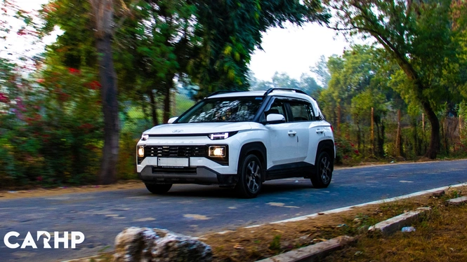 White 2023 Hyundai Exter Ownership Review Front Right Quarter Profile Photograph