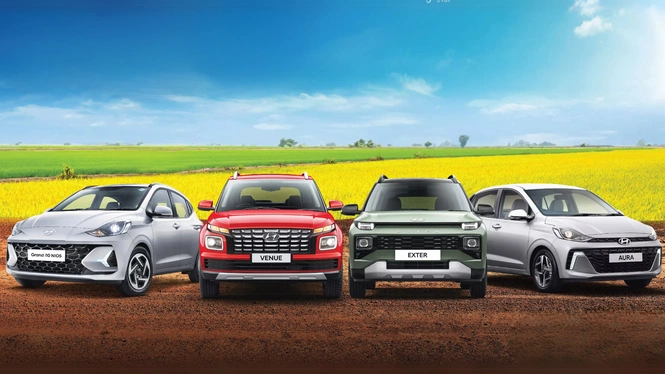 Hyundai Grand i10 Nios, Venue, Exter, & Aura Photographs