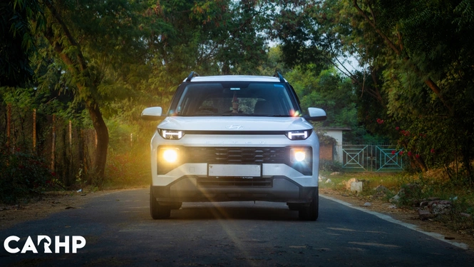 White 2023 Hyundai Exter Ownership Review Front Right Quarter Profile Photograph With Headlight Performance