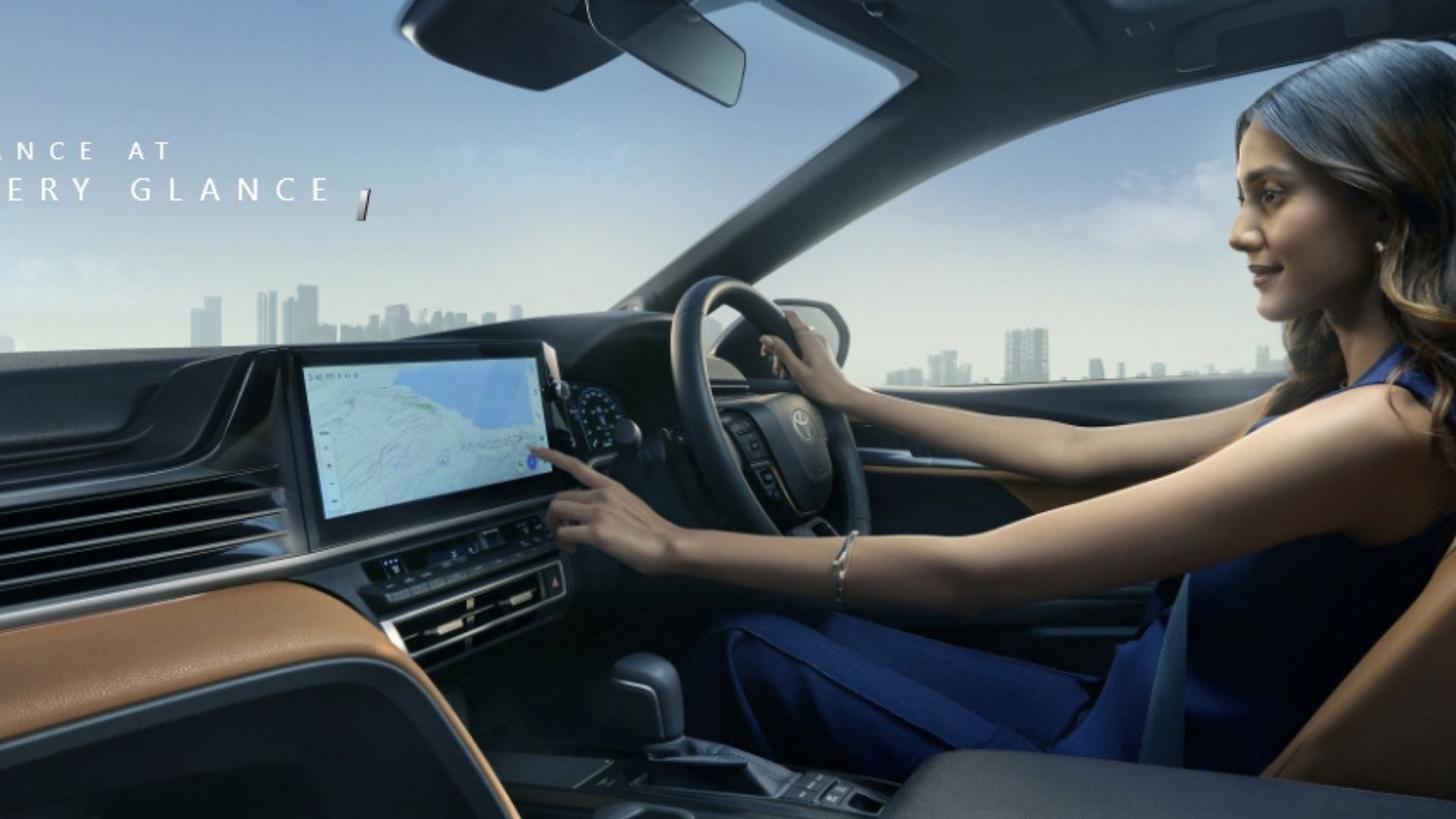 Toyota camry interior india launch photo