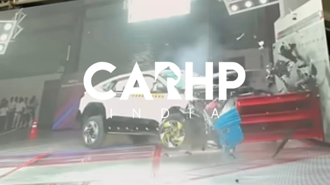 Mahindra XEV 9E Frontal Crash Test Photos