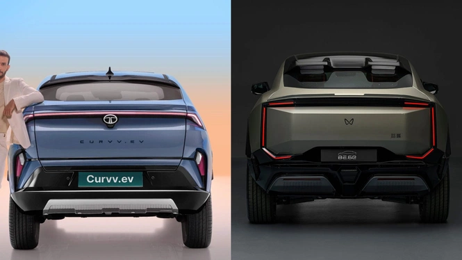 curvv ev vs be 6e side comparison