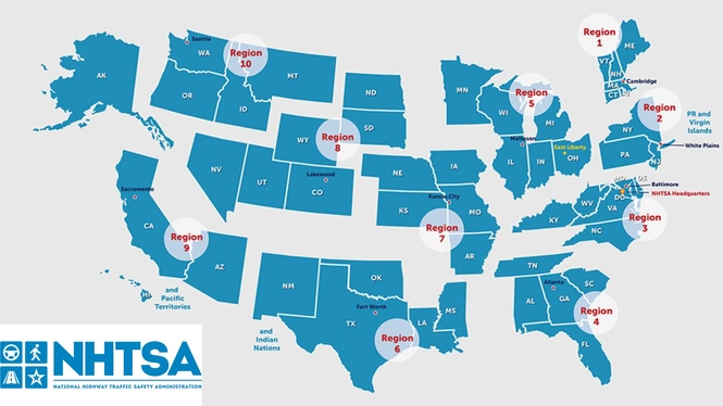 NHTSA maps