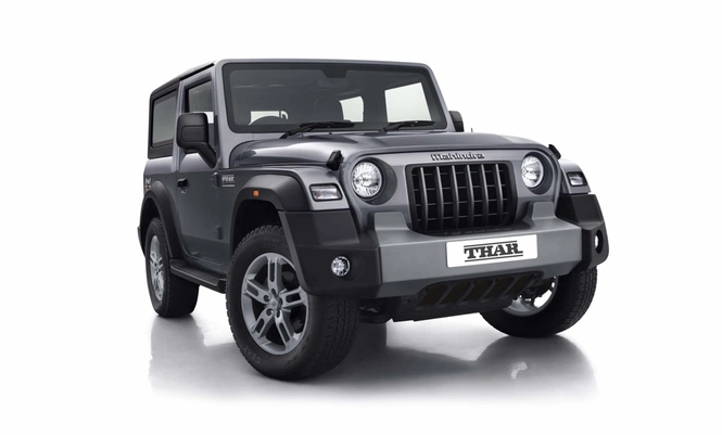 Mahindra Thar Photograph In Grey