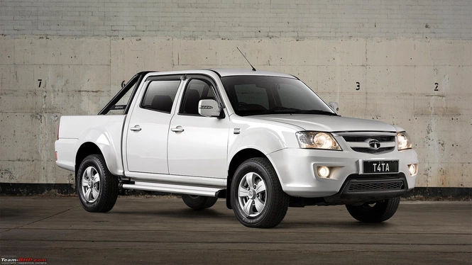 Tata Xenon Double Cabin Pickup Truck Photograph In White