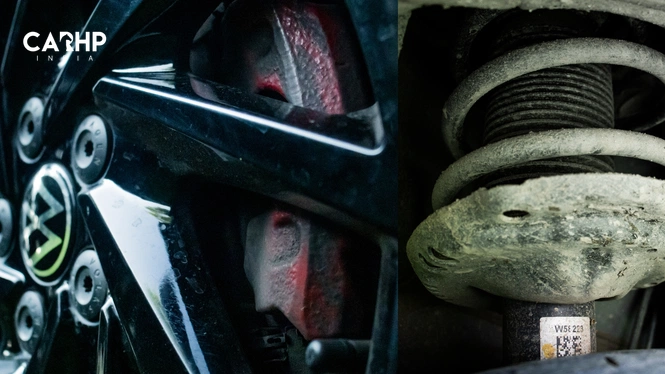 Brake calipers of the Volkswagen Virtus GT 1.5