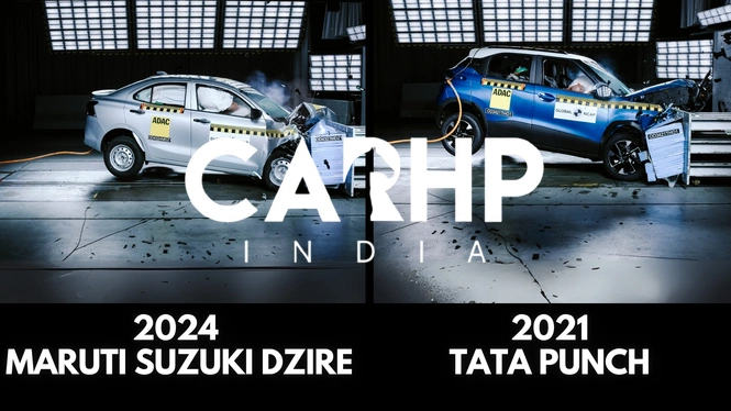 2024 Maruti Suzuki Dzire GNCAP Crash Test VS Tata Punch Crash