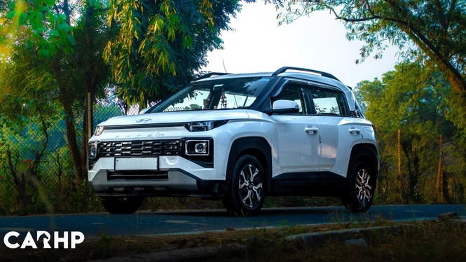 White 2023 Hyundai Exter Ownership Review Front Right Quarter Profile Photograph