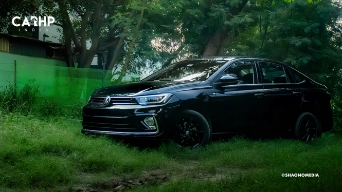 2023 Volkwagen Virtus GT DSG Black Pearl Photograph Front Profile