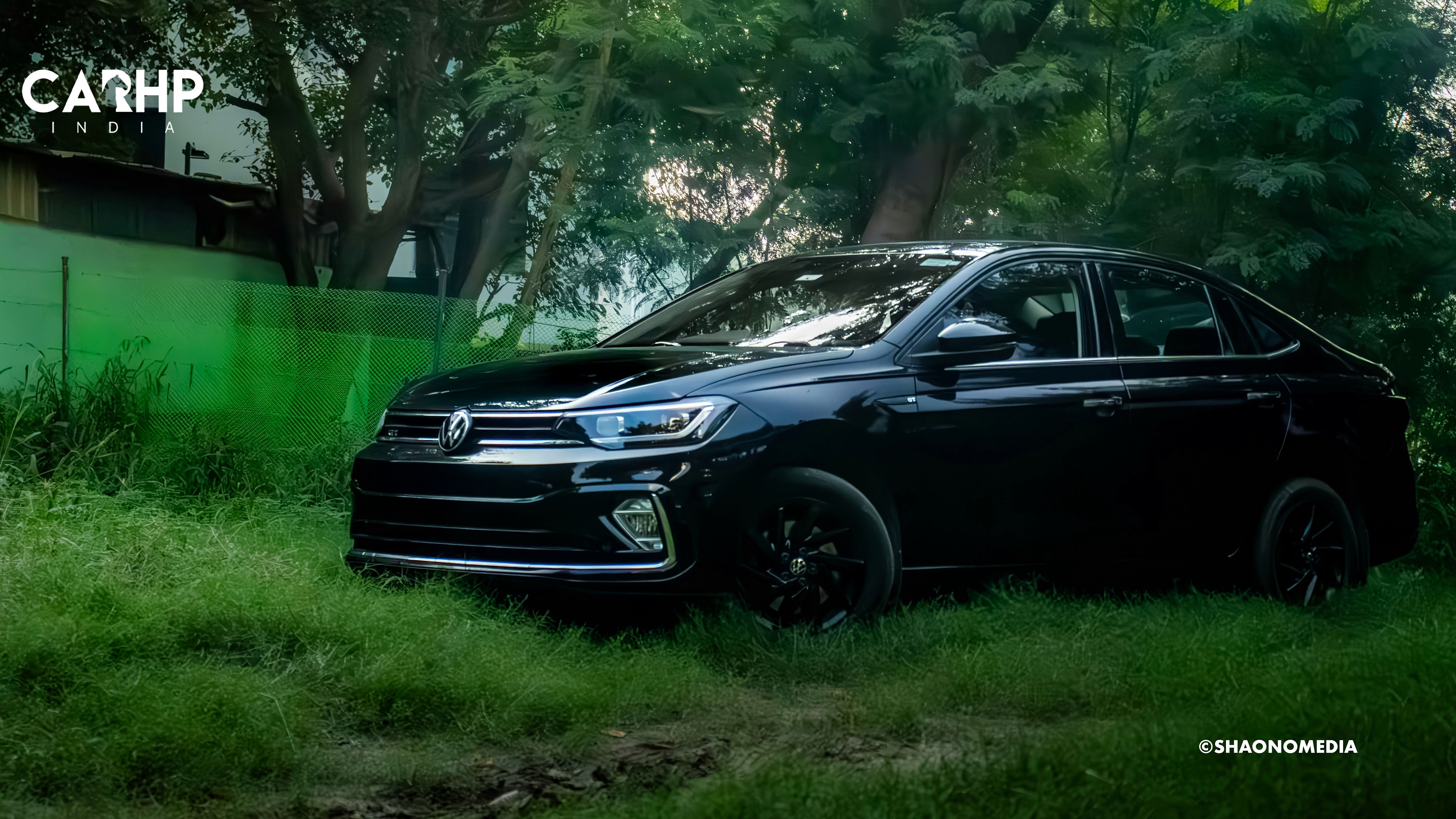 2023 Volkwagen Virtus GT DSG Black Pearl Photograph Front Profile